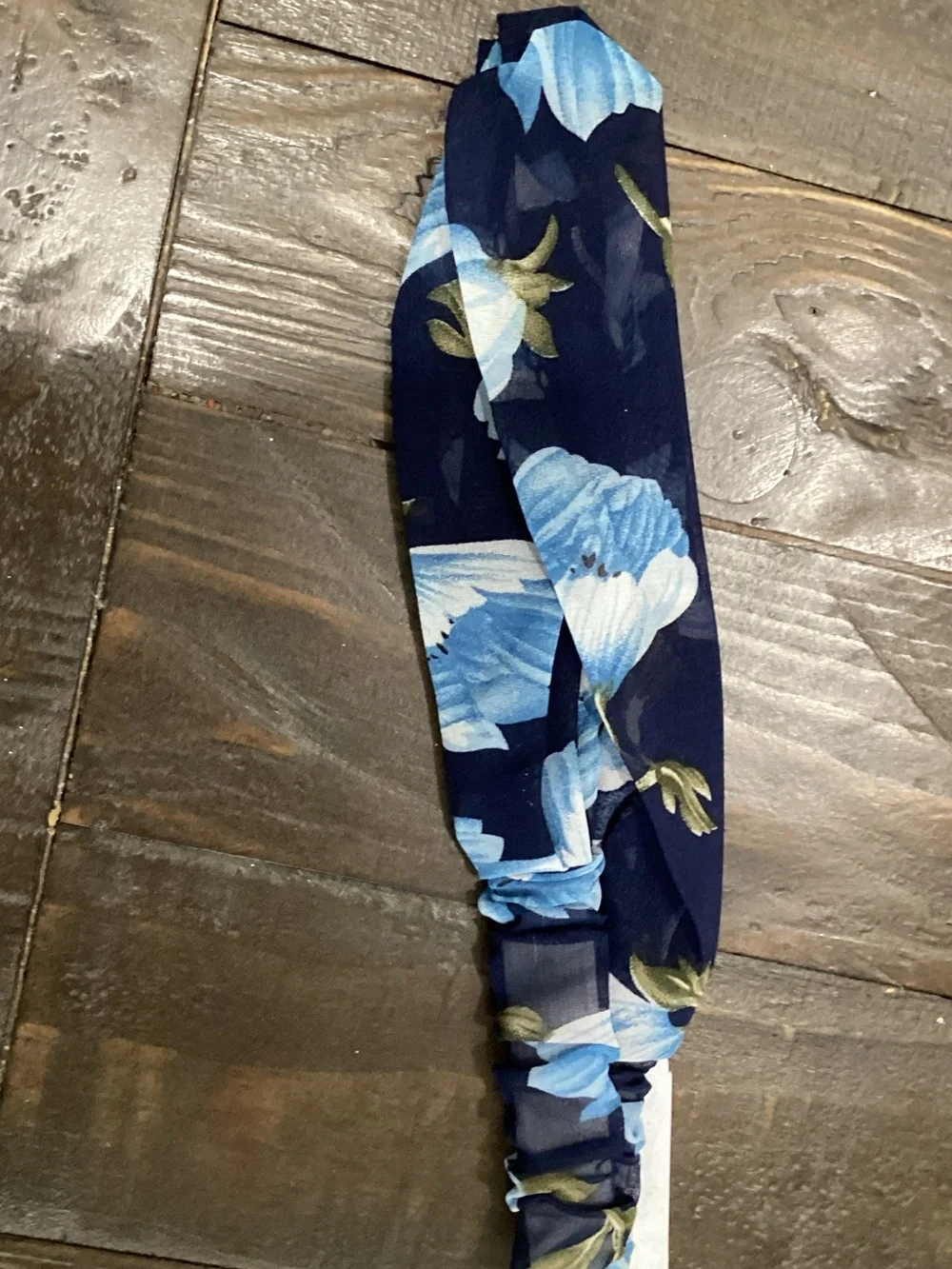 Blue Floral Headband